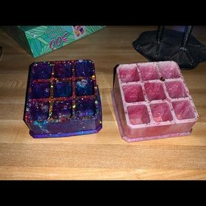 Resin handmade makeup holders